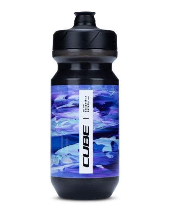 Cube Water Bottle Pattern Blue